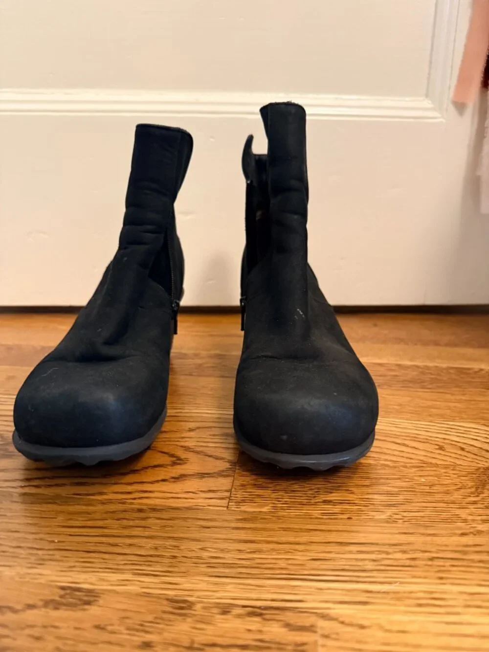 John Fluevog black suede